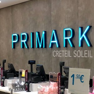 enseigne led primark