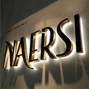 enseigne led dore